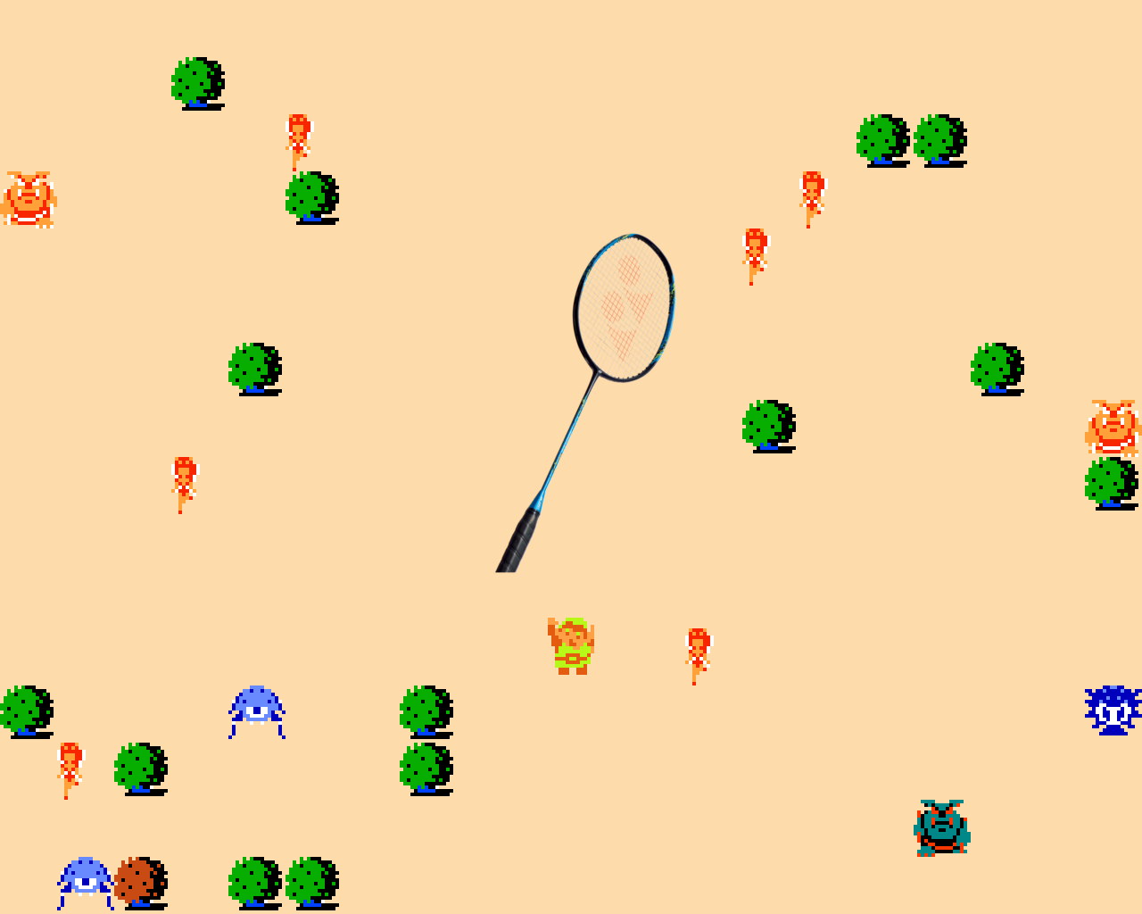 ♪ DOO DOO DOO DOO! ♪ (rackets)