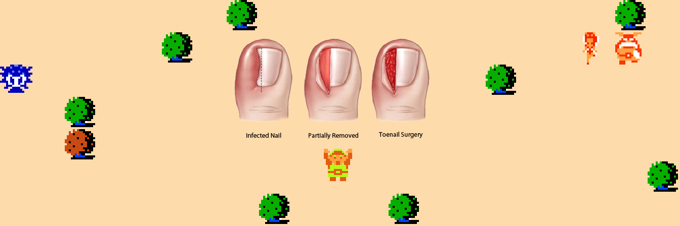 ♪ DOO DOO DOO DOO! ♩ (toenails)