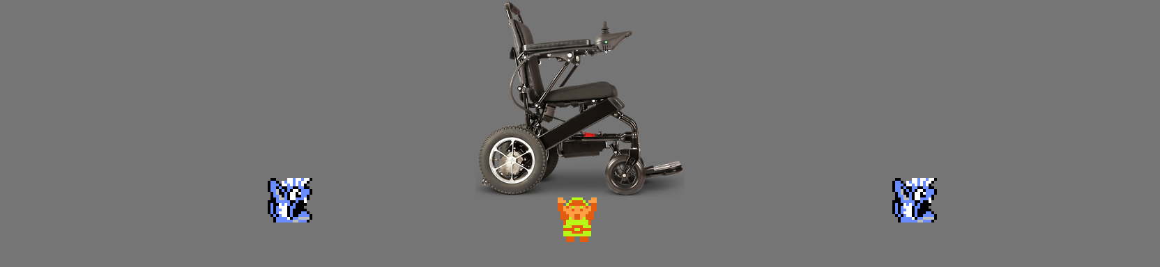 ♪ DOO DOO DOO DOO! ♩ (wheel-chair)