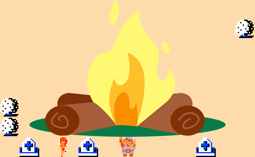 ♪ DOO DOO DOO DOO! ♩ (camp-fire)