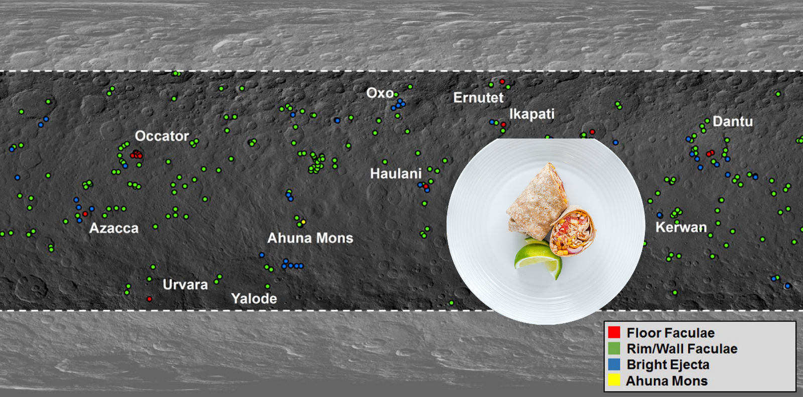 A Mystery – Map of Ceres' Bright Spots. PIA21914