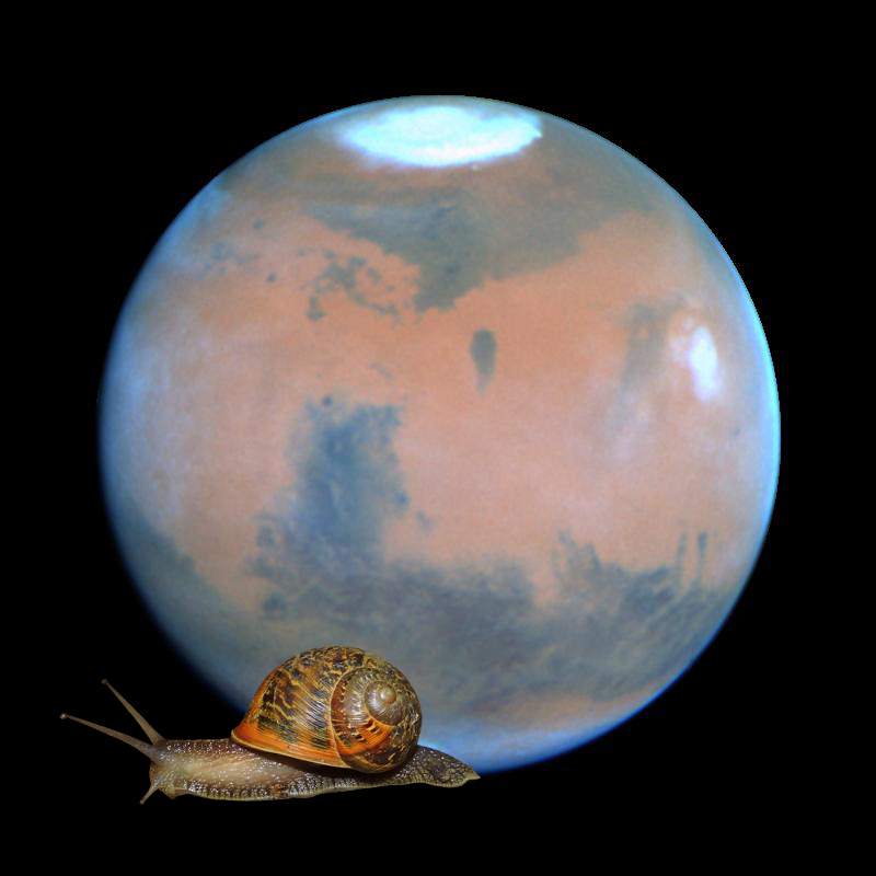A Mystery | Springtime on Mars: Hubble Best View of the Red Planet PIA01253