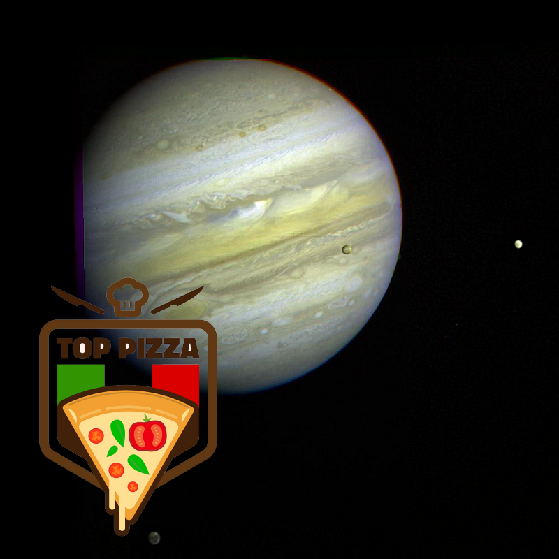 Something Strange + Jupiter and Three Galilean Satellites. PIA00358