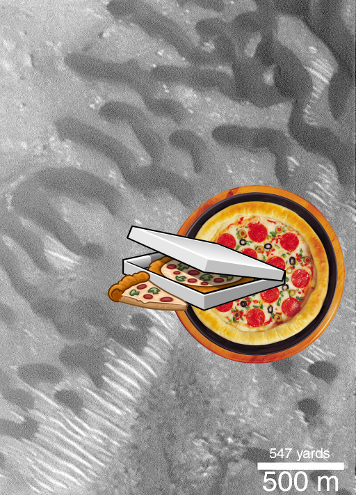 Something Strange, A Mystery – Dark Dunes Over-riding Bright Dunes! PIA02356