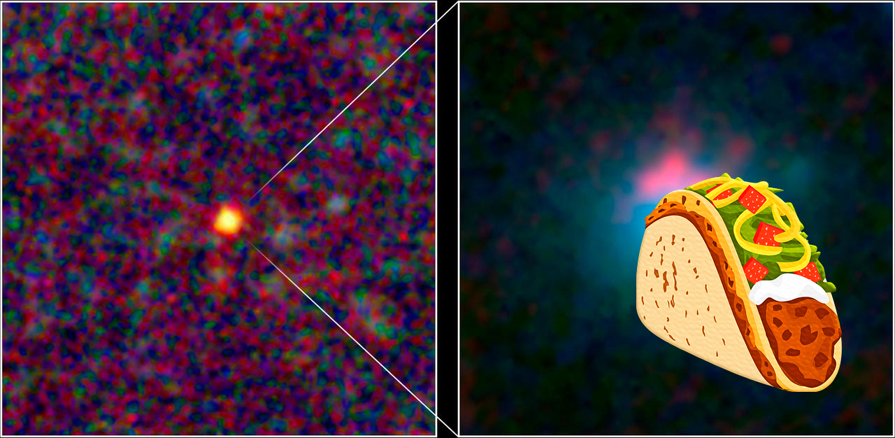 An Unexpected Discovery on Analyzing the Pieces of a Warped Galaxy. PIA13571