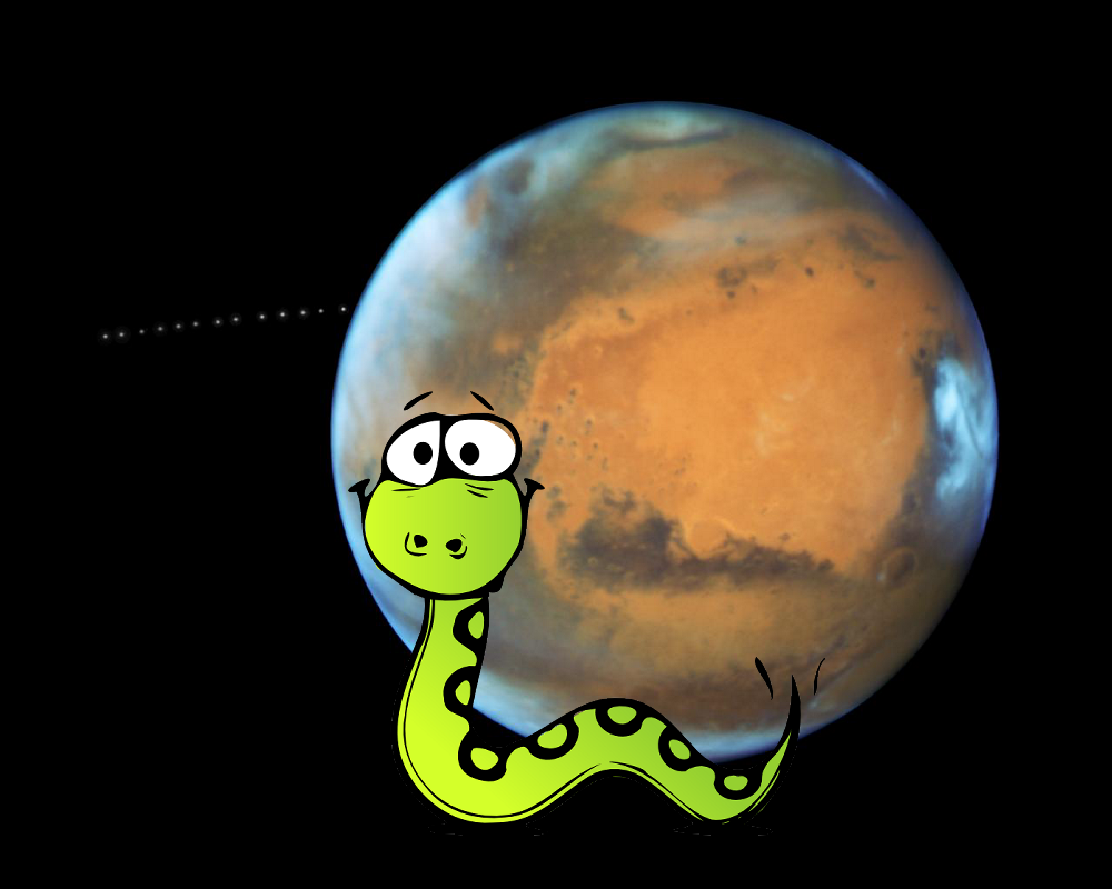A Mystery ; NASA’s Hubble Sees Martian Moon Orbiting the Red Planet. GSFC_20171208_Archive_e000019