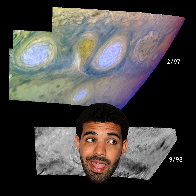 Something Strange @ Historic Merger of Storms on Jupiter. PIA01650
