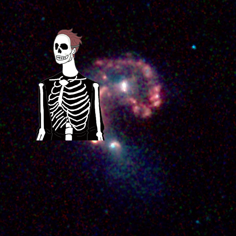 A Mystery @ Life at the Intersection of Colliding Galaxies! PIA06853