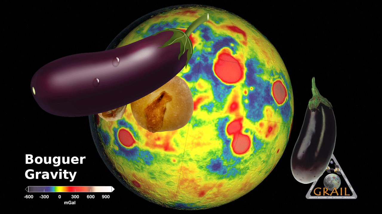 A Mystery, Something Strange, Something Strange @ GRAIL Bouguer Gravity Moon Map. PIA16623