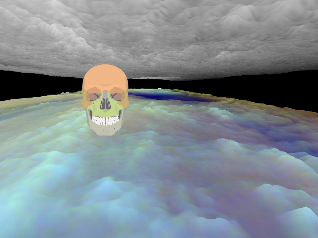 Something Strange on Three dimensional Visualization of Jupiter Equatorial Region! PIA01194