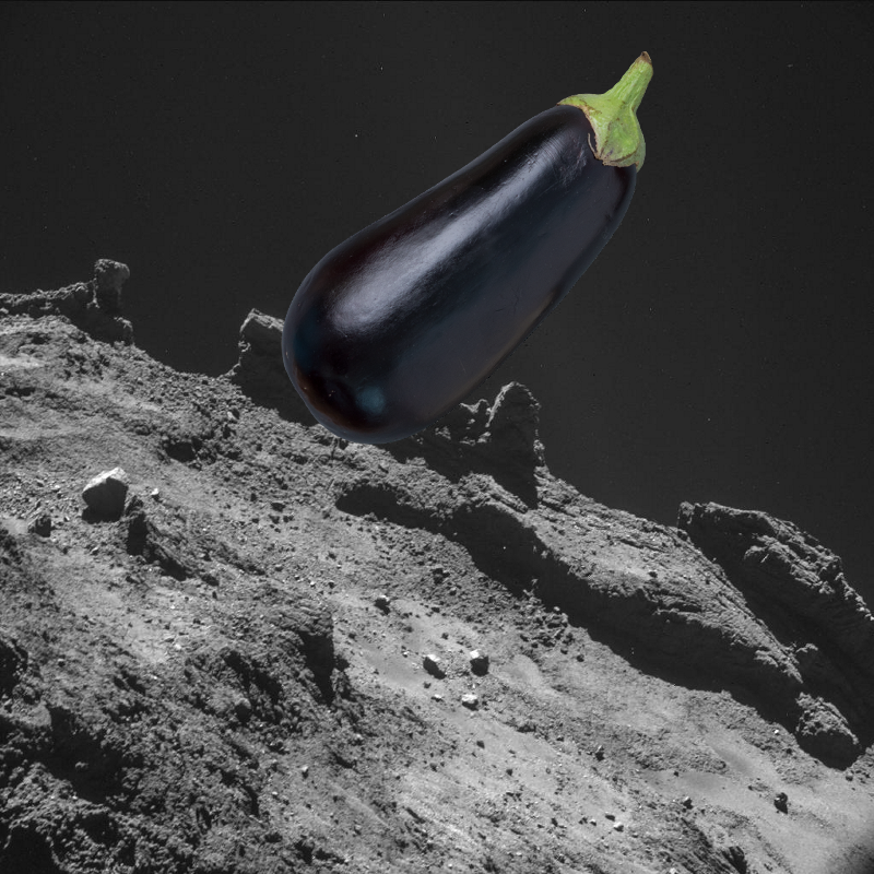 Something Strange ; Jagged Horizon on Rosetta Destination Comet. PIA18867