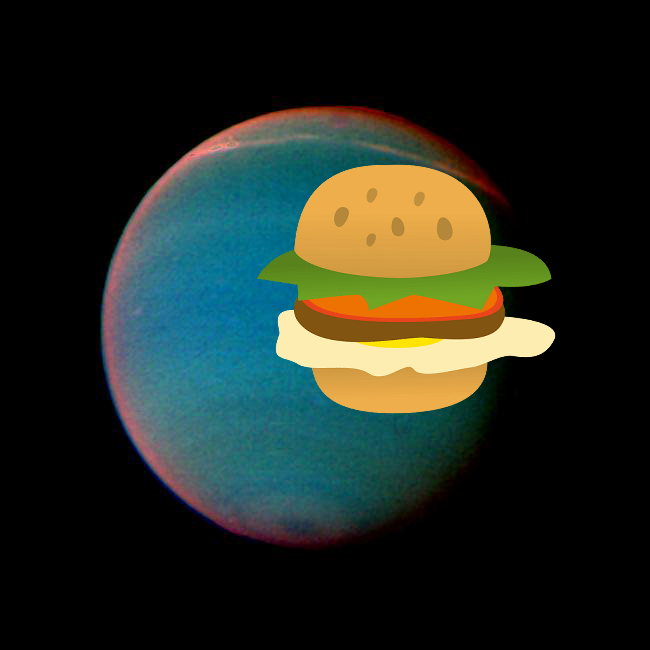 A Mystery + Neptune in False Color PIA00051