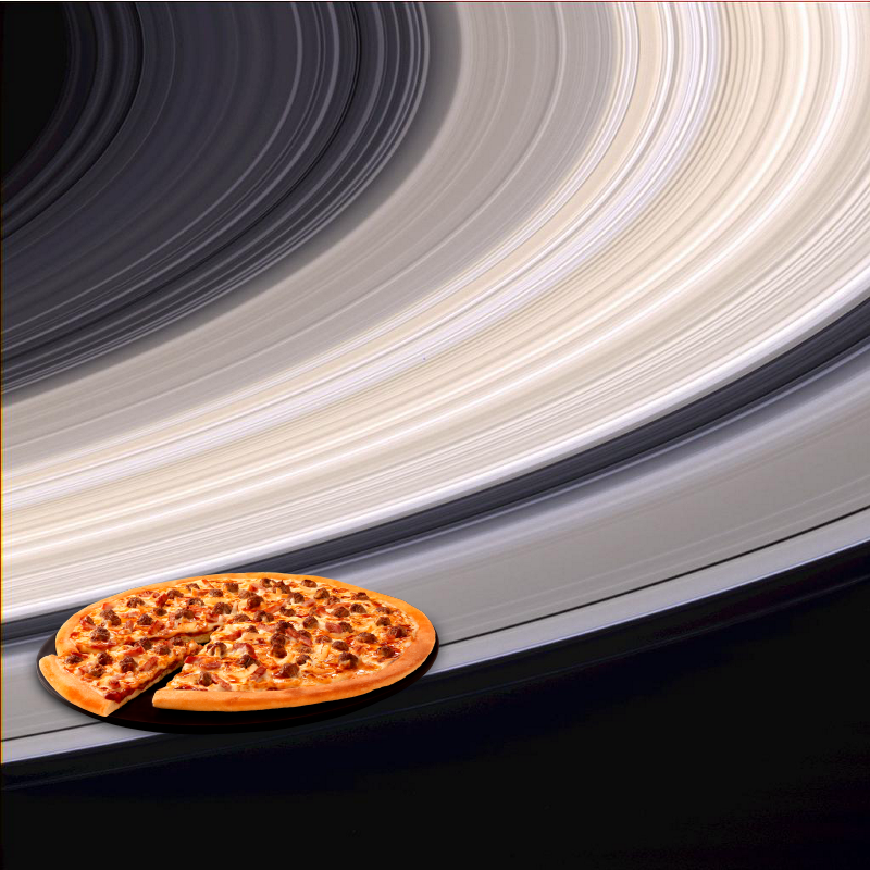 An Unexpected Discovery ; Ringscape In Color. PIA05421