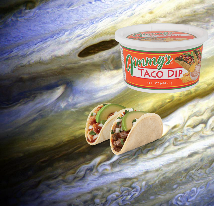Something Strange, An Unexpected Discovery + Jupiter Equatorial Zone in Exaggerated Color PIA01524