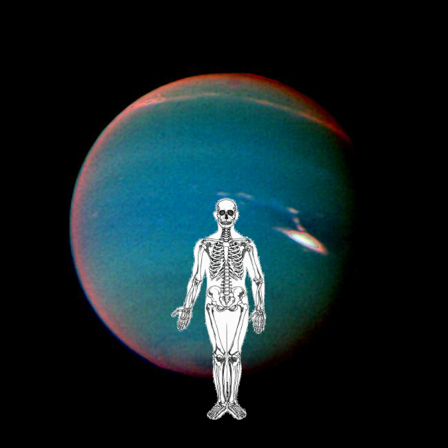 An Unexpected Discovery on Neptune in False Color. PIA00051
