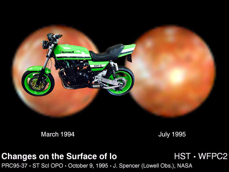 A Mystery @ Hubble Discovers Bright New Spot on Io. PIA01260
