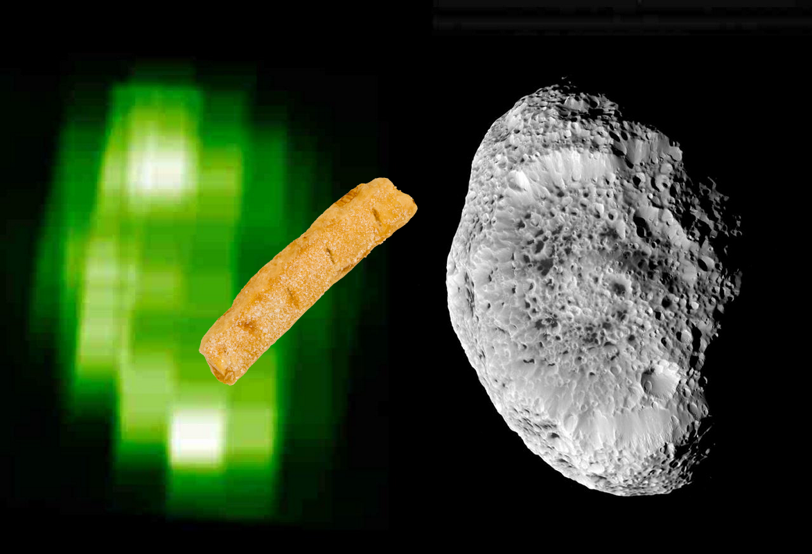 Something Strange ; Hyperion Icy Surface. PIA09216