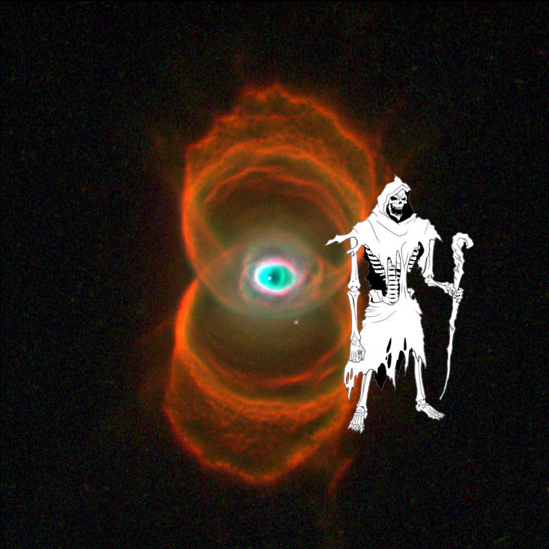 Something Strange – Hubble Finds an Hourglass Nebula around a Dying Star. PIA14442