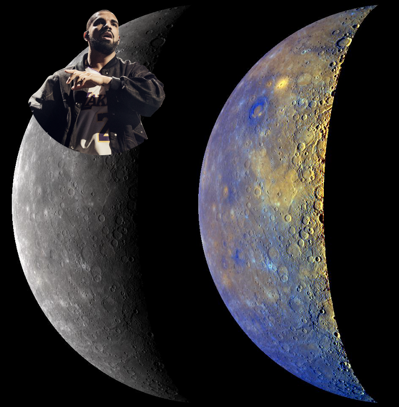 Something Strange @ Mercury in True and Enhanced Color. PIA12371