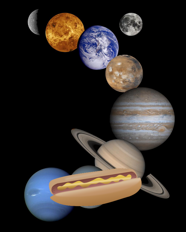 An Unexpected Discovery + Solar System Montage - High Resolution 2001 Version. PIA03153