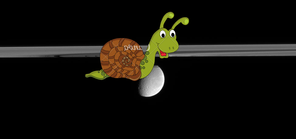 A Mystery on Rhea Beyond the Rings. PIA08146