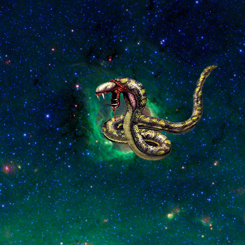 Something Strange @ In the Blackest Night, a Green Ring Nebula! PIA14104