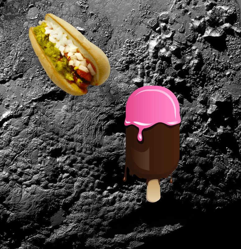 A Mystery, Something Strange + Ice Volcanoes on Pluto?. PIA20155