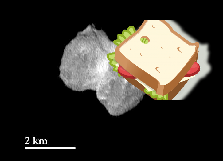 Something Strange – Comet 67P from 1,200 Miles Away! PIA18423