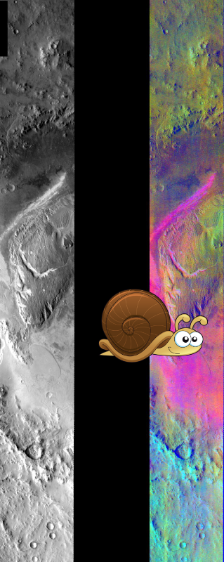 Something Strange ; Gale Crater in IR Color. PIA06814