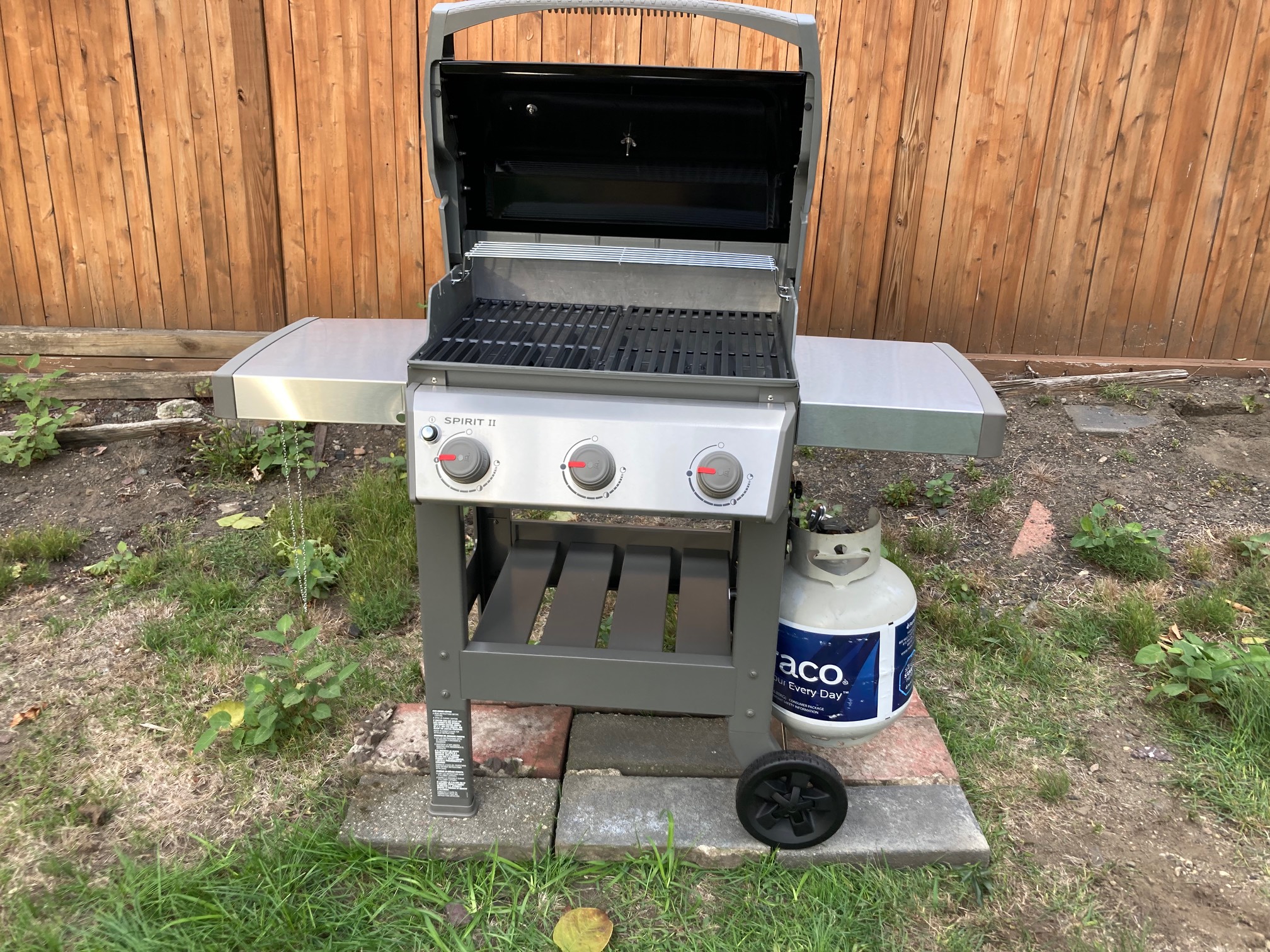 Only ten days after getting it, the grill is assembled!
