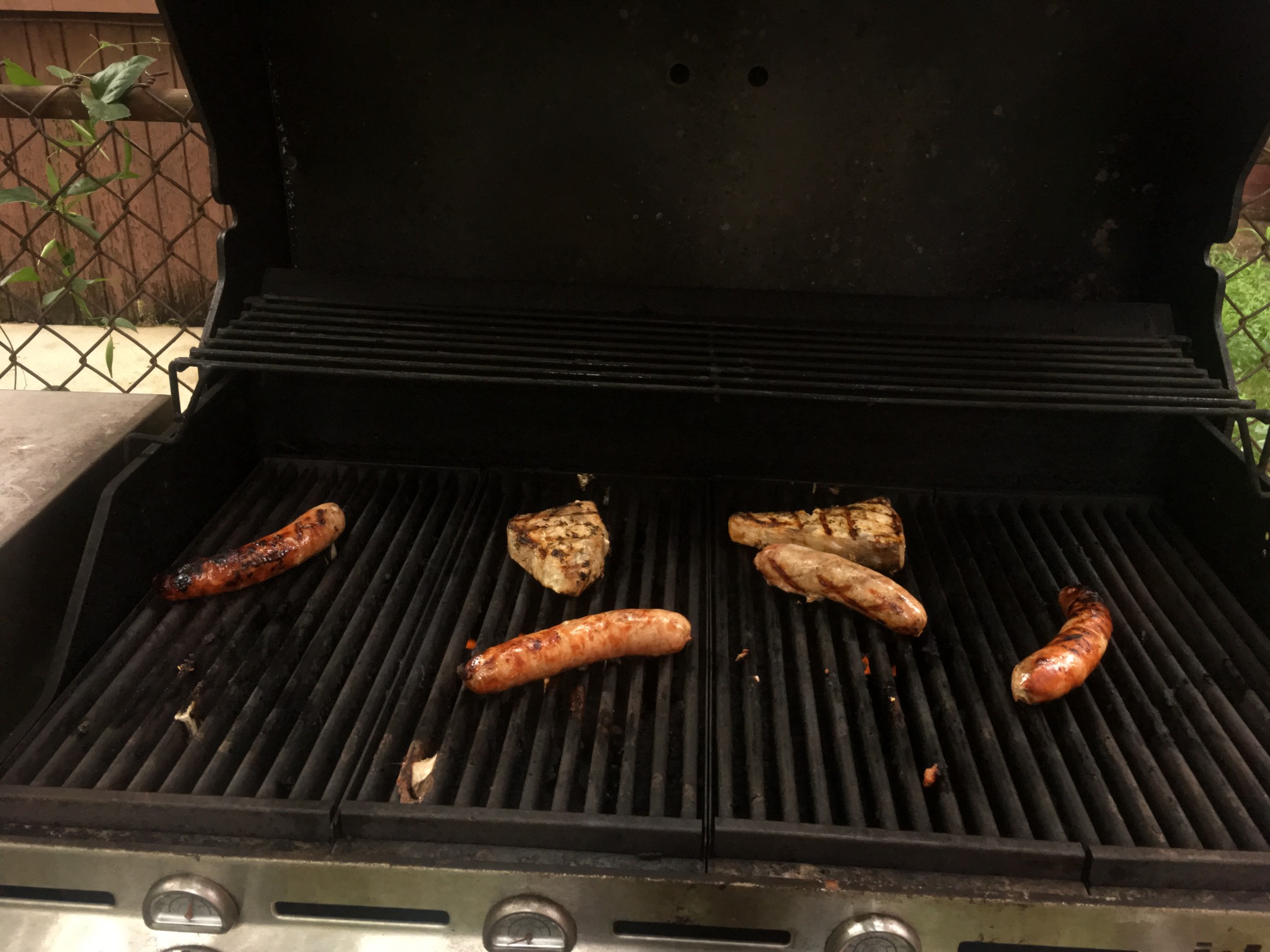 I always feel bad about empty space on the grill.