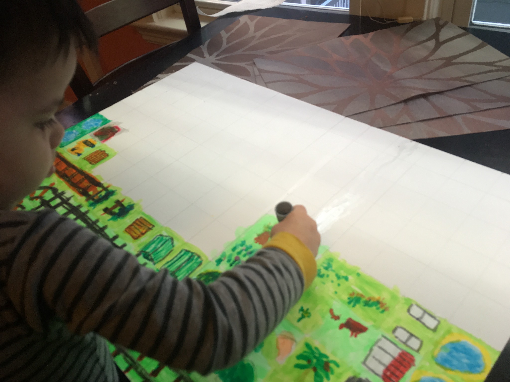 I had hoped a couple of days to just find some map tiles to print and cut so we could play with them