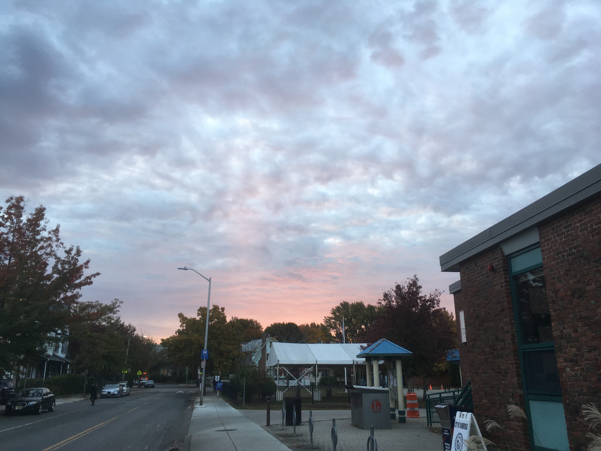 Shooting outside instead of through the window may result in getting sunrise photos that are less nu