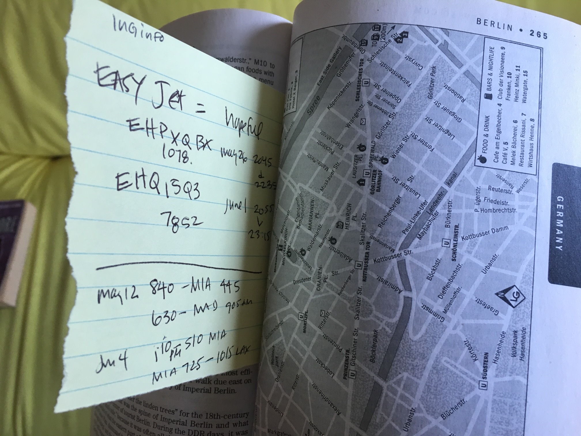 Found in a travel guide we picked up in Goodwill on our quest to find maps the guy could cut. I hope