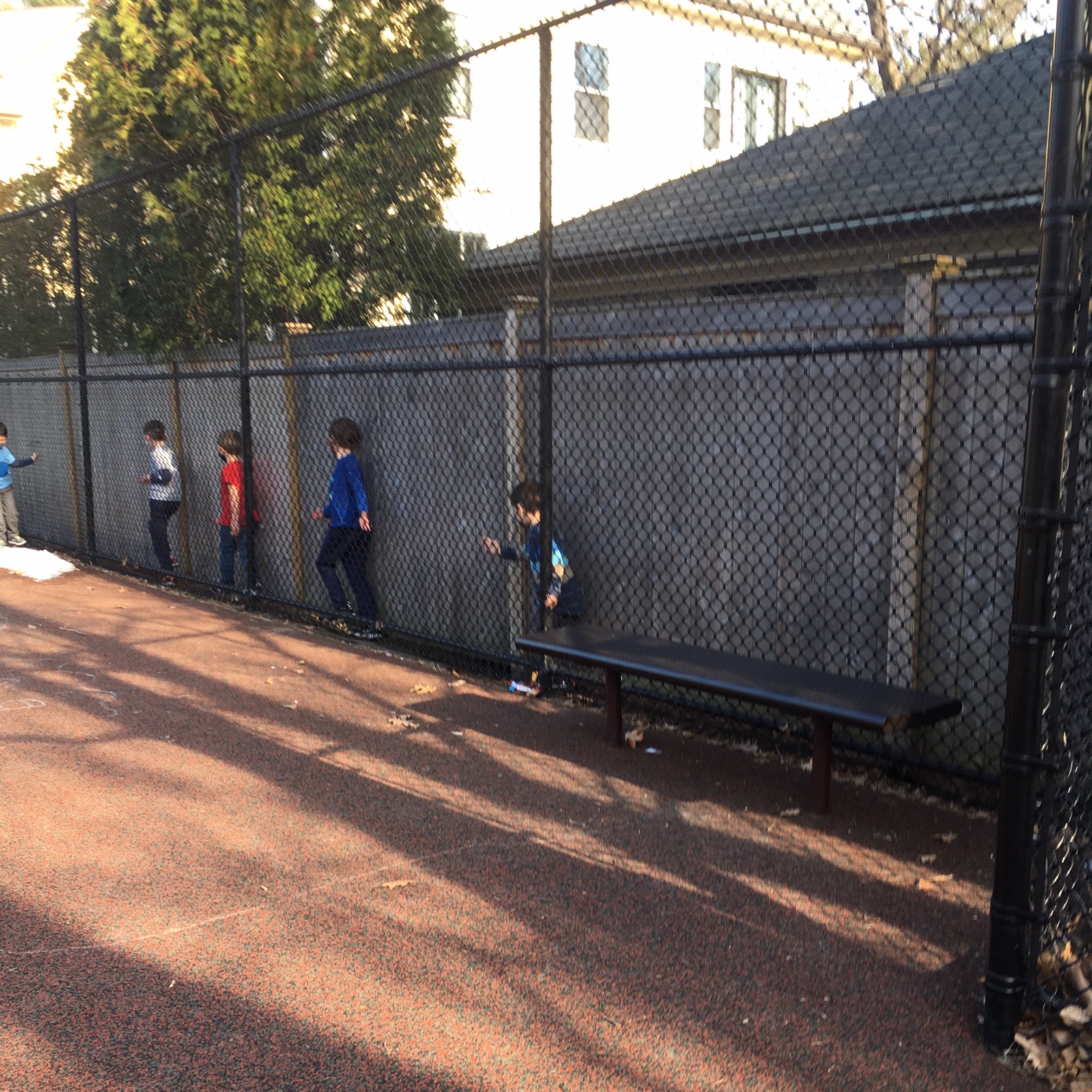 There’s this small space between two fences that kids are obsessed with it. It is, after all, a secr