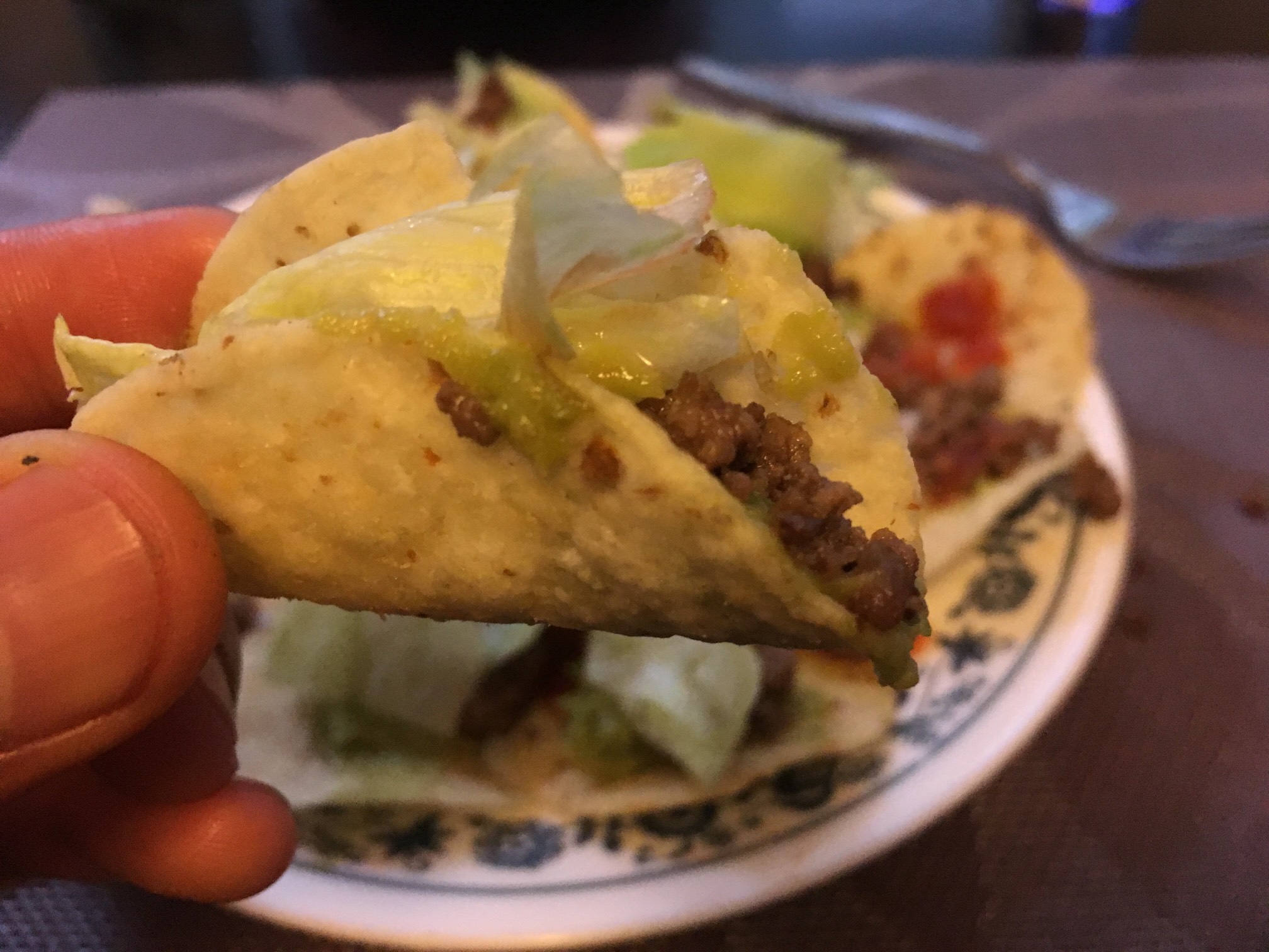 Thumb taco!