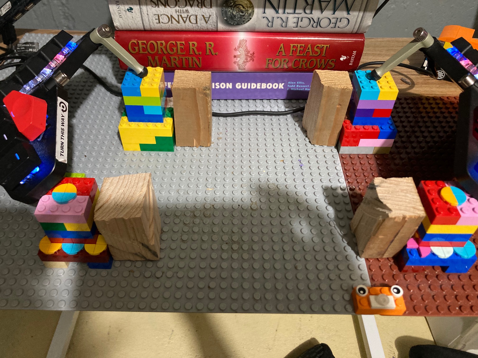 I’m trying to make a portable wood version of my Lego keyboard stand. I made two of these posts with