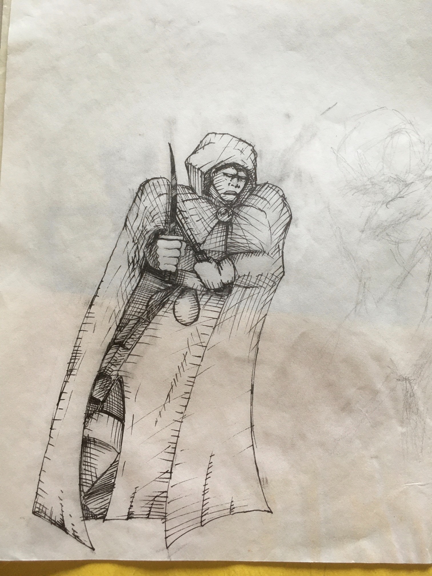 I put the Jim Lee/Todd McFarlane style of Completely Arbitrary Shading on my AD&D character, who was
