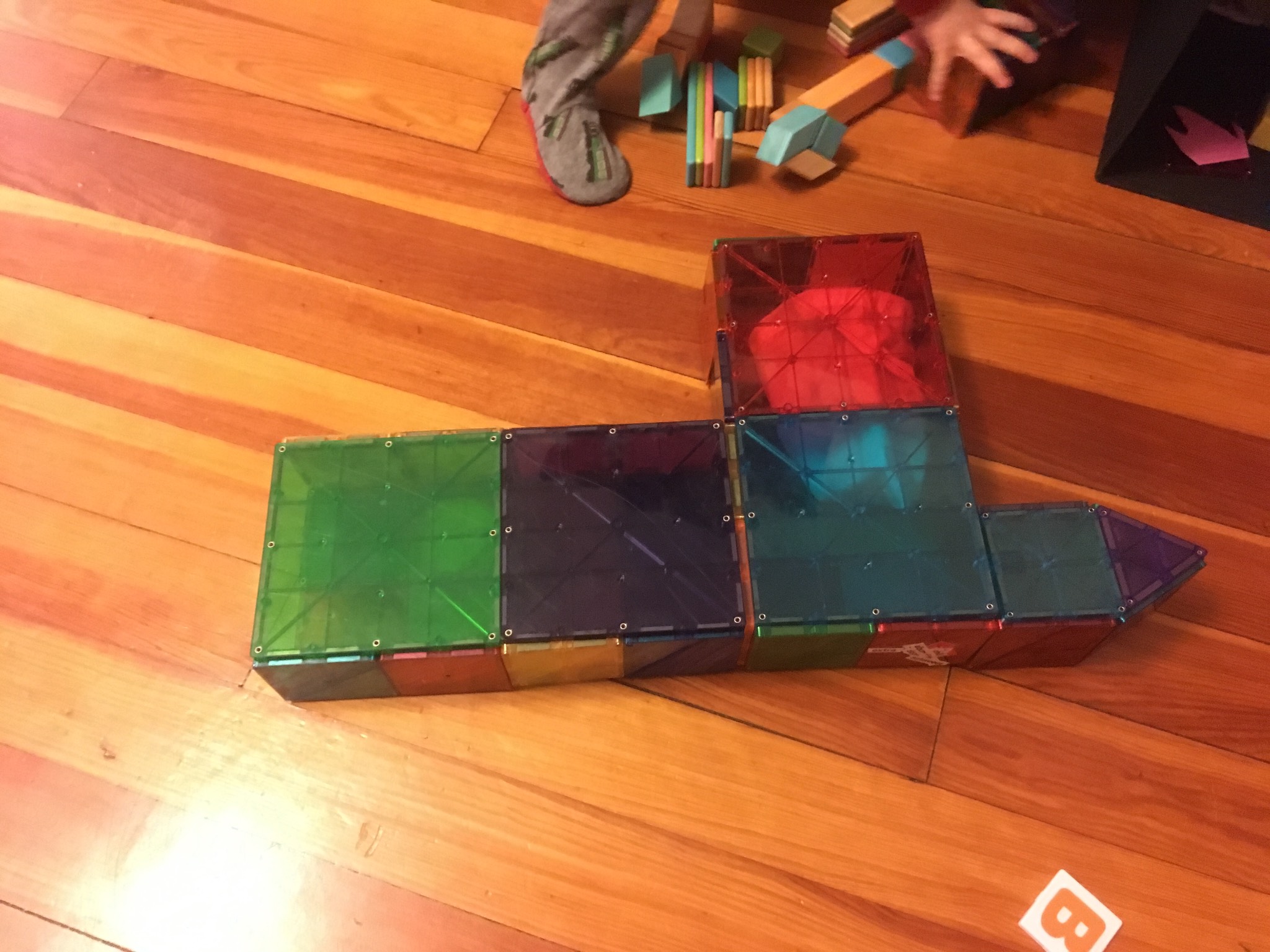 The cargo ship! (Cargo can be seen in the red sector.)