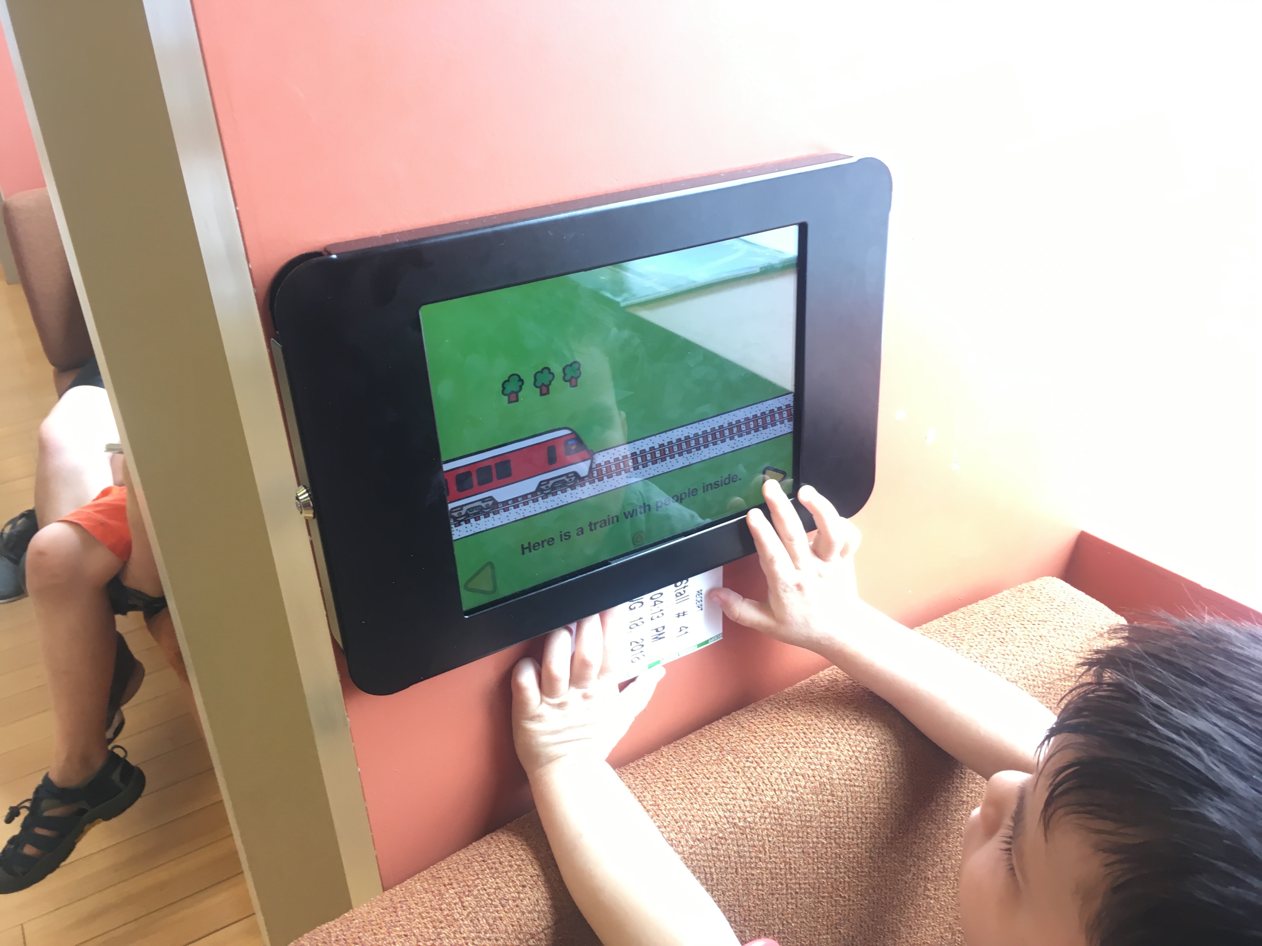 Apparently, putting a Byron Barton book on an iPad on a wall makes it 500% more powerful. 