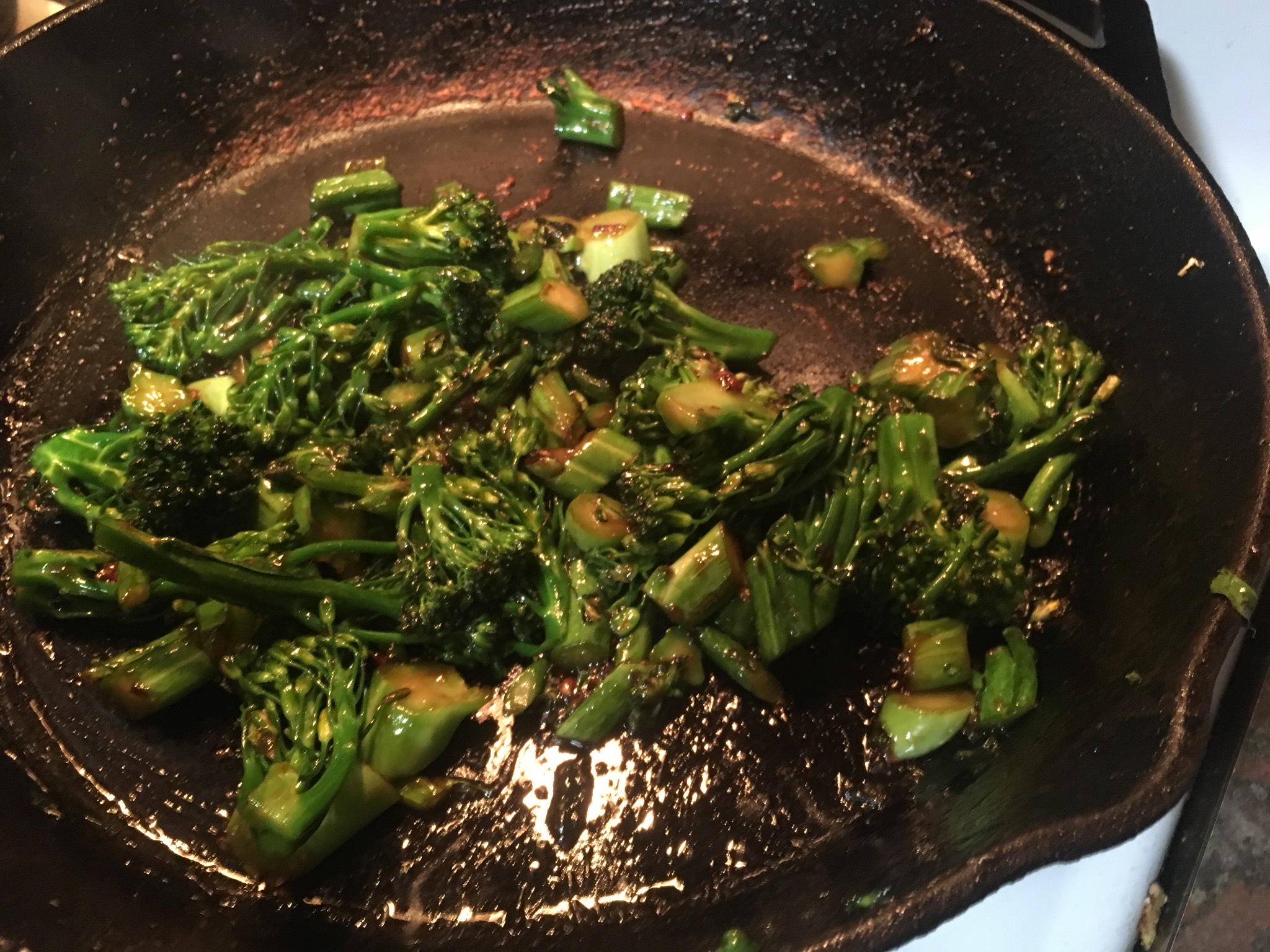 Way too much oyster sauce and yet, still kinda good.