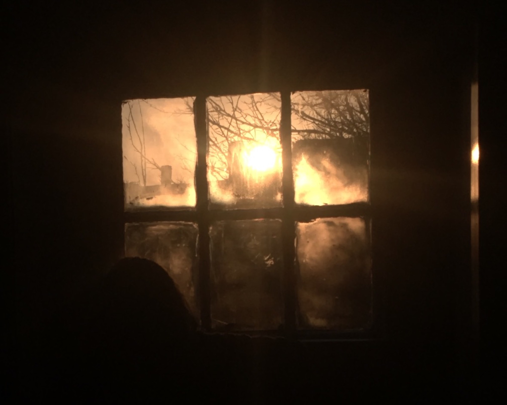 It was actually really nice out, but our Apocalypse Window did not give that impression.