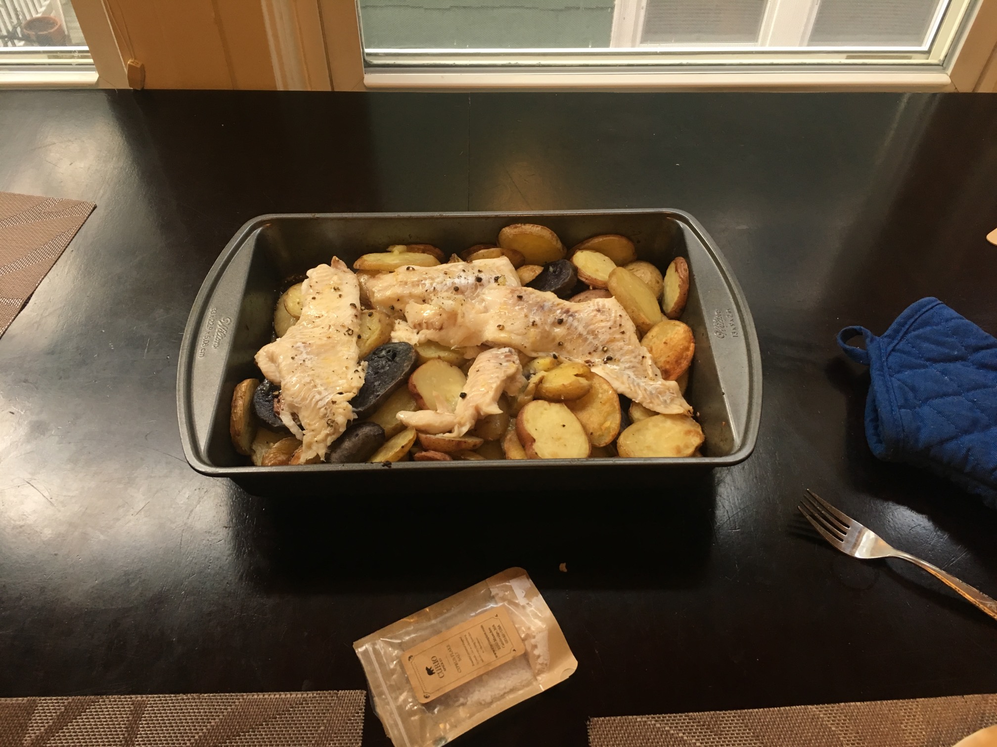 Friday! Time for fish and potatoes!
