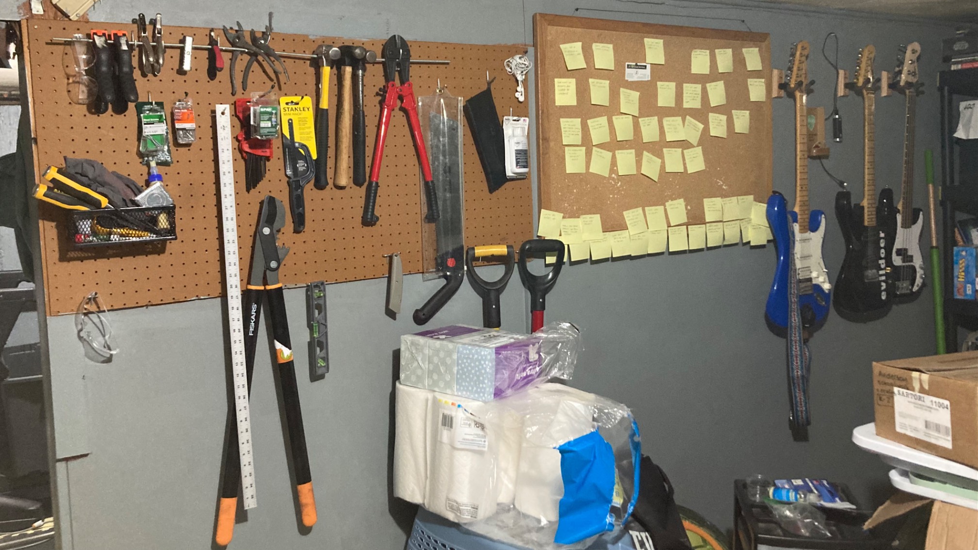 Moved my conspiracy theory corkboard to the other wall. Now that wall looks fully crazy. ✓