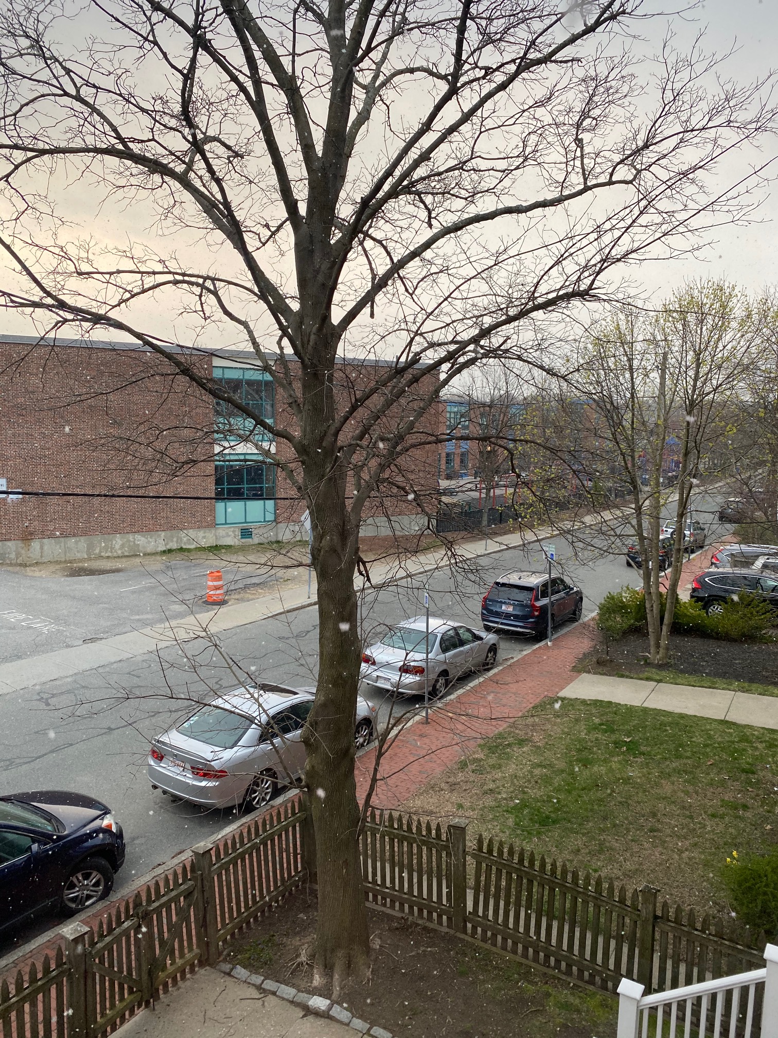 There it is. April snow.