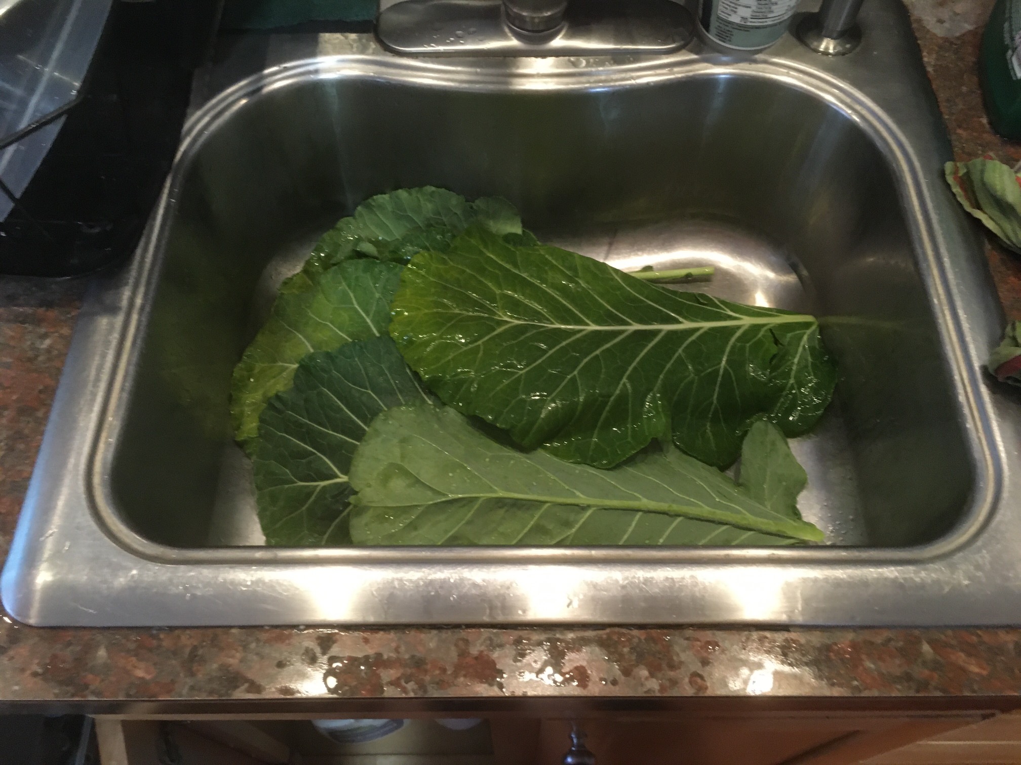 Just so I could wash these in this convenient location, I:- Put away the dishes that had dri