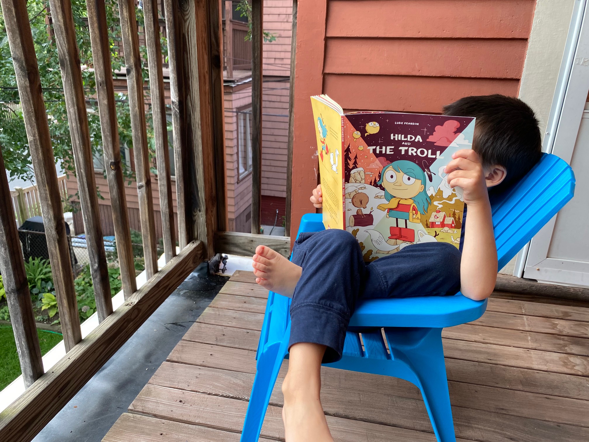 I should spend more time reading outside while I still can.