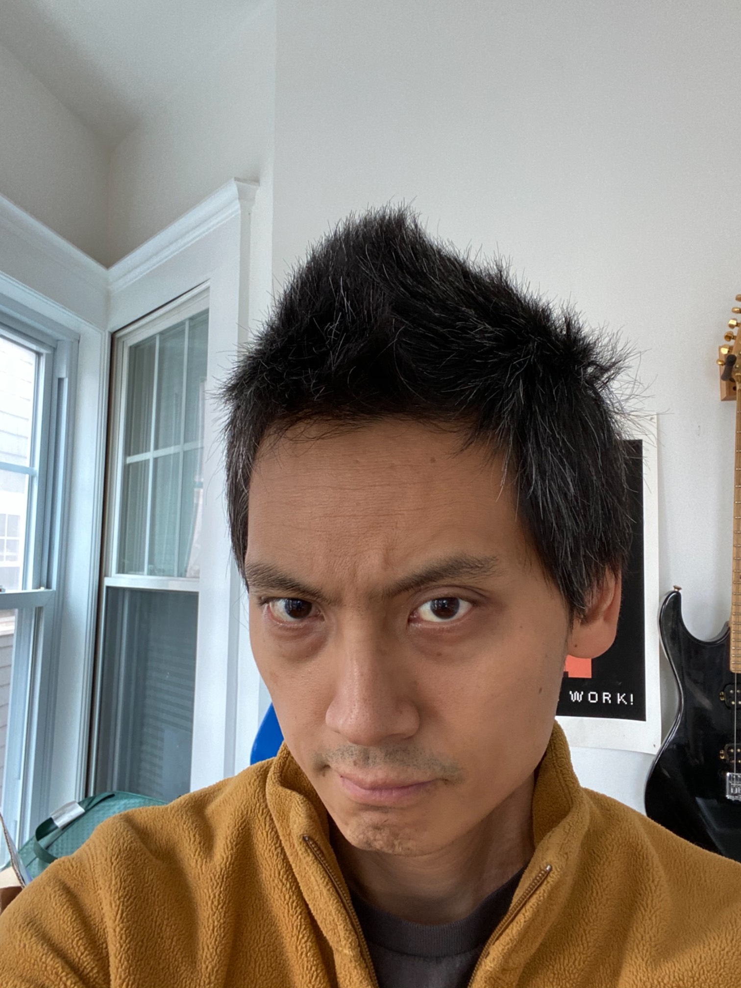 My hair has grown back into this weird crest. I always assumed you needed to do styling to have a cr