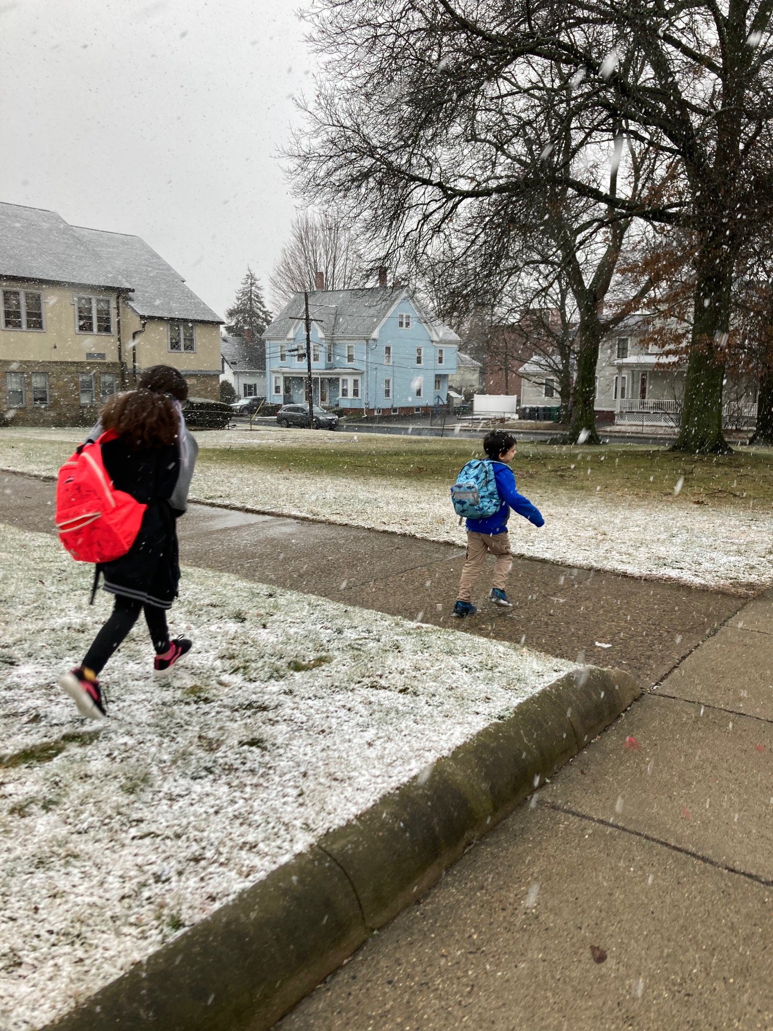 Snow is happening, along with snow enthusiasm.