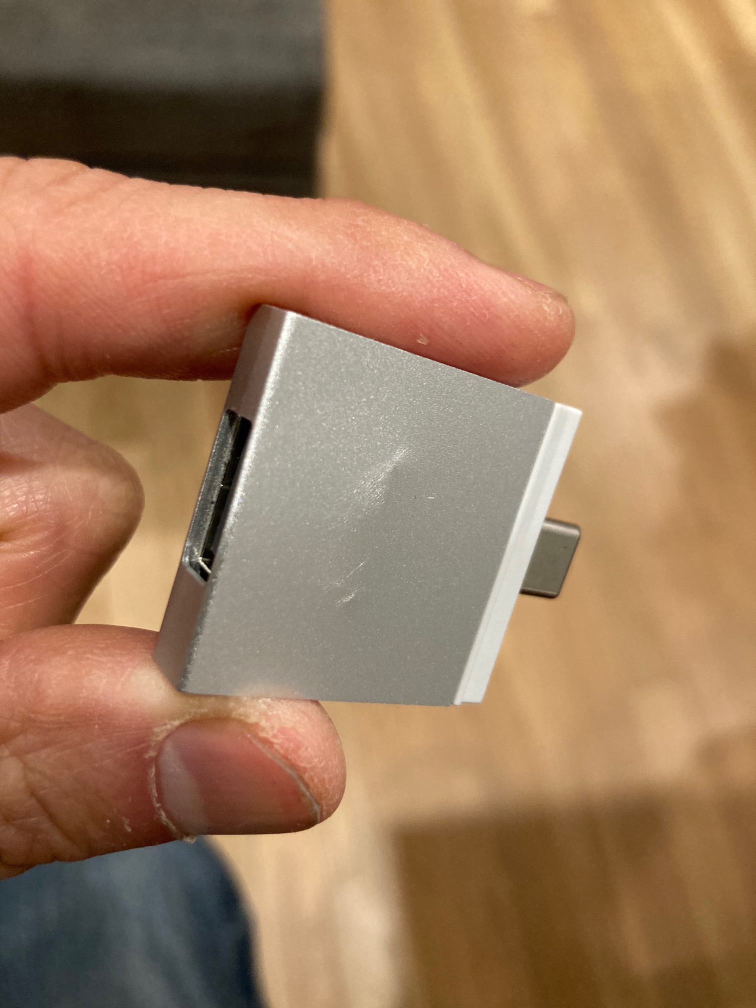 Well, Wily broke my USB-A port when she knocked my laptop over. Fortunately, it’s a thing I can buy 